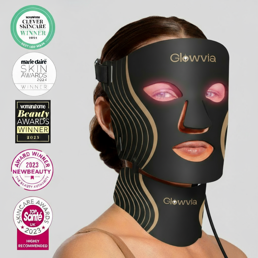 Glowvia LED Light Therapy Mask, Anti-Aging & Skin Rejuvenation